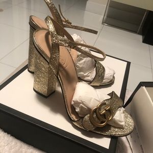 Gucci - Women's mid-heel sandal with Double G